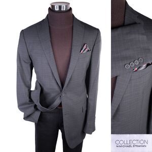Collection By Michael Strahan Sport Coat Jacket Blazer WOOL Plaid 44L Canada EUC